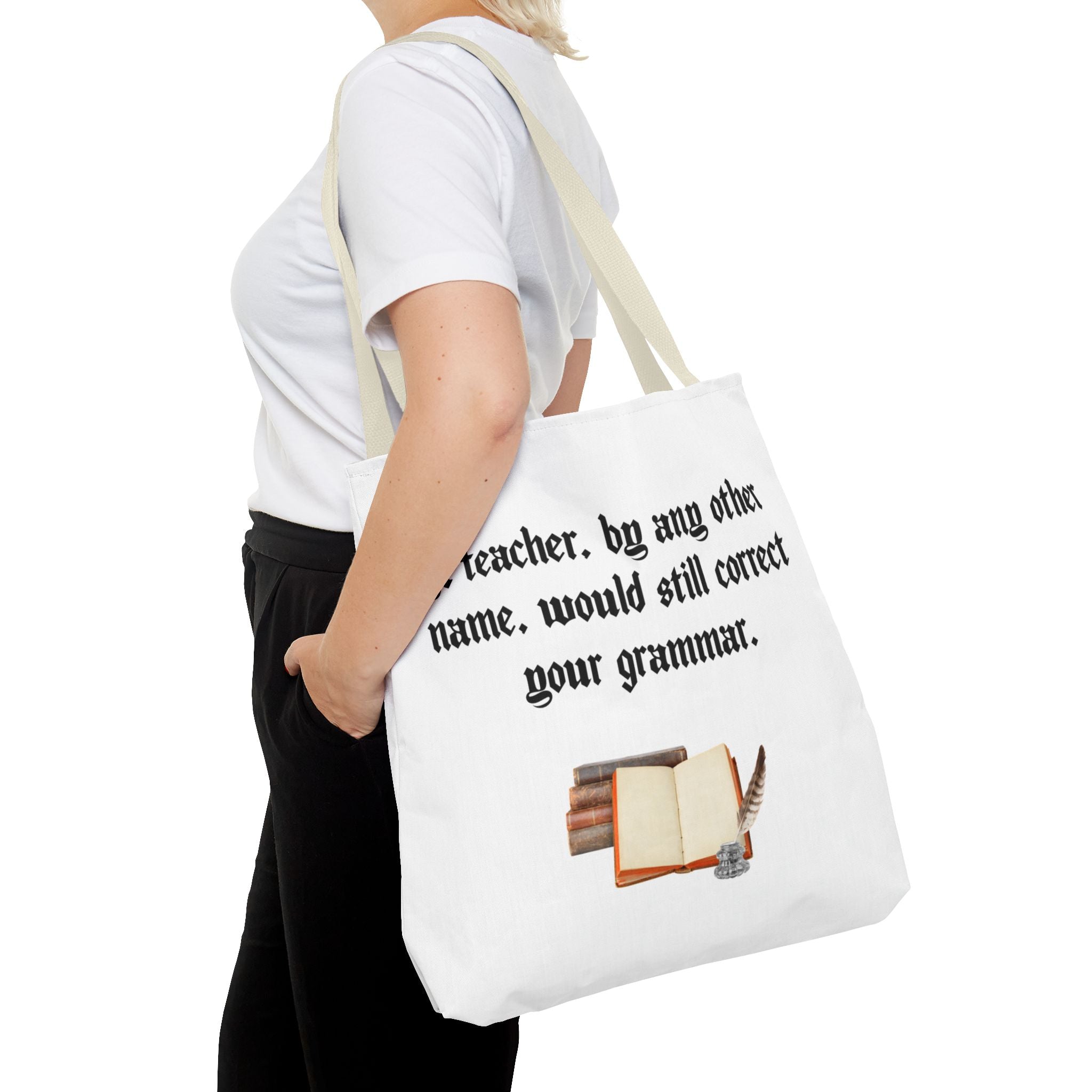 “A Teacher by Any Other Name Will Still Correct Your Grammar” Mug – Funny Shakespeare Teacher Gift