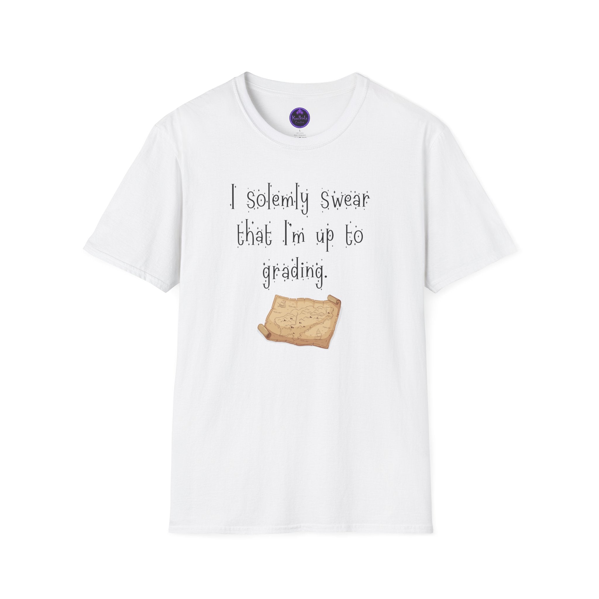 “I Solemnly Swear That I’m Up to Grading” Tee Shirt – Funny Teacher Gift