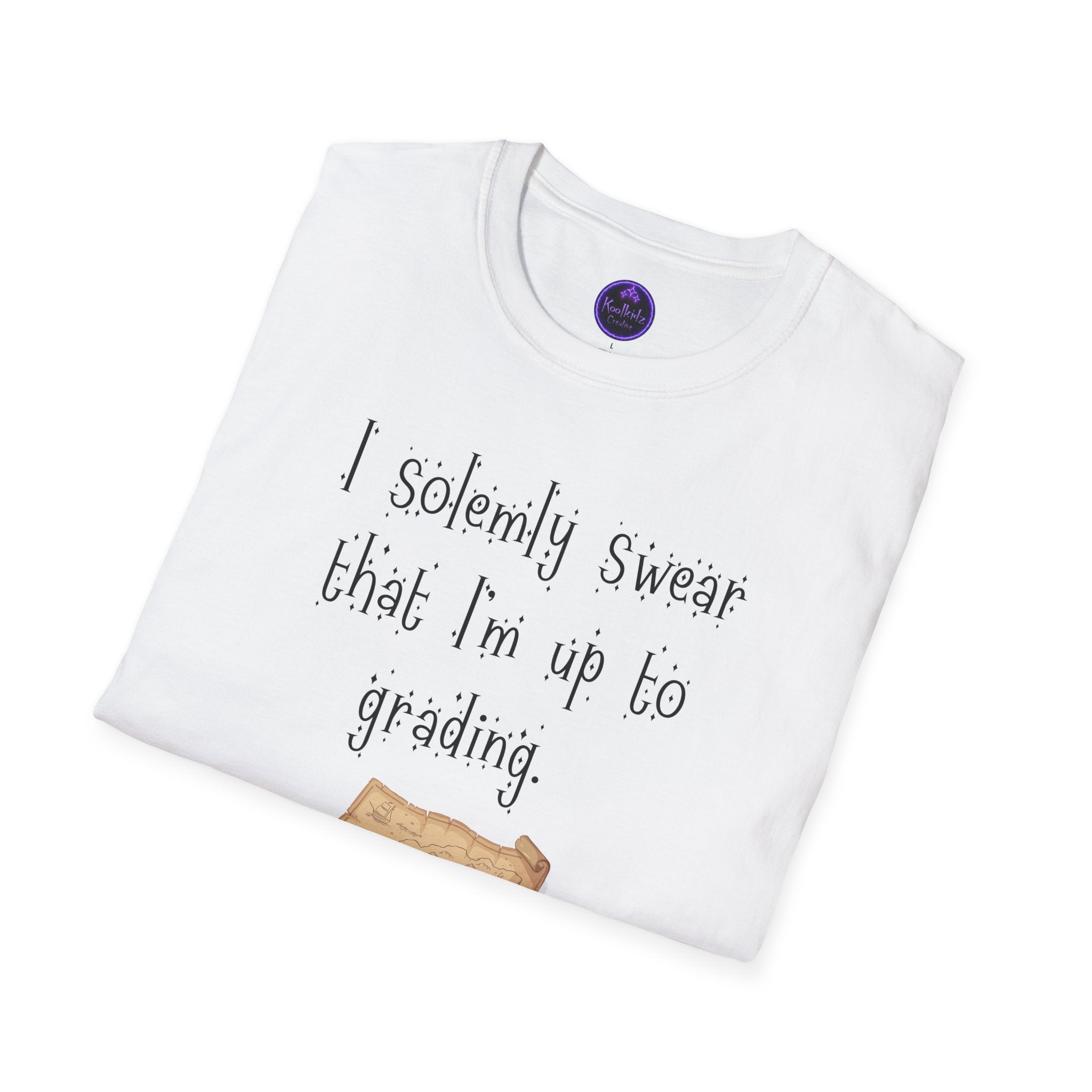 “I Solemnly Swear That I’m Up to Grading” Tee Shirt – Funny Teacher Gift